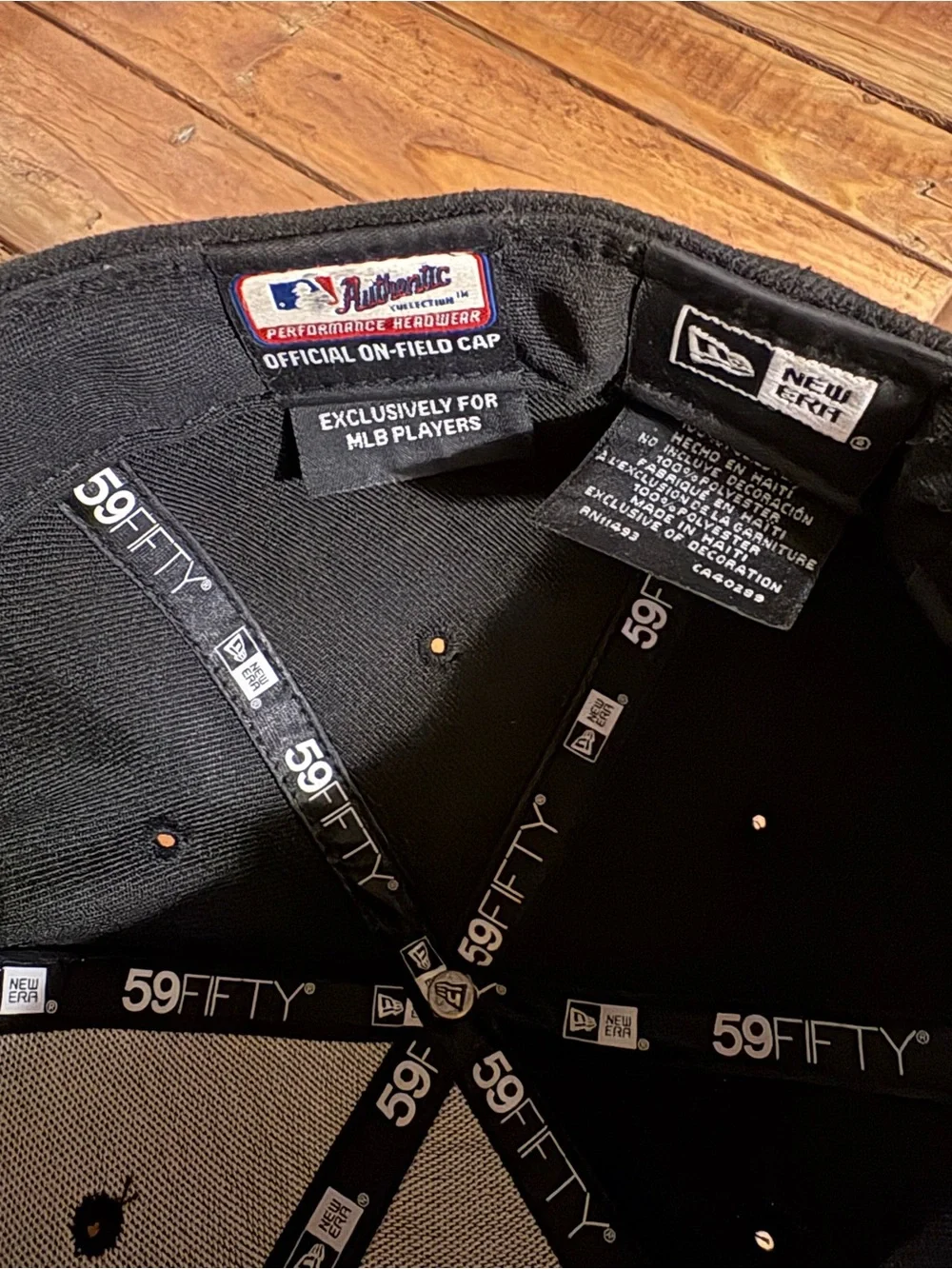 New Era Black and Orange SF Logo Fitted Baseball Cap